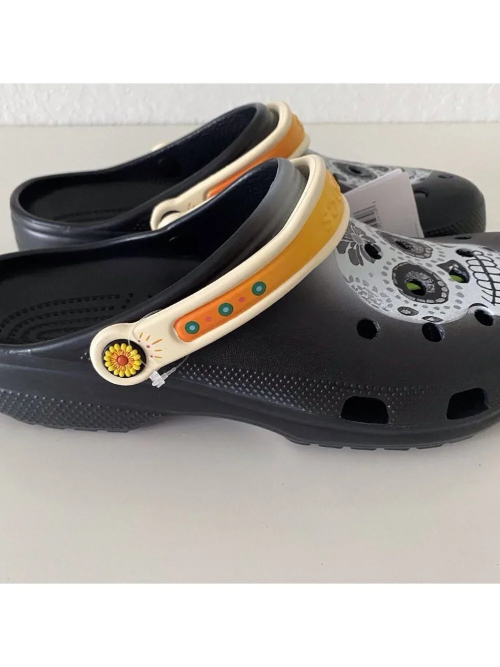 Crocs Day Of The Dead Classic‎ Clogs Skull 212109-0C4 Dia De Muertos Men’s Sz 11